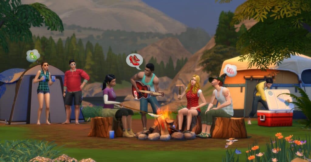 Retiro ao Ar Livre em The Sims 4