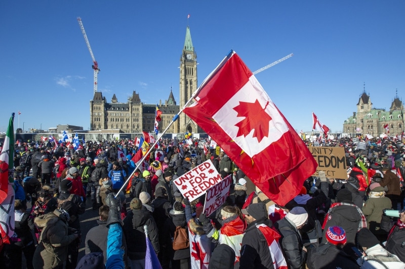 Protestos no Canadá - Imagem: Lars Hagberg