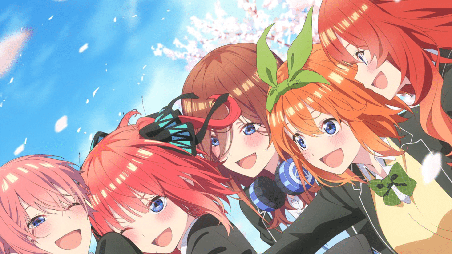 Eu fiz o novo dos quíntuplos como noivas misturando as quatro capas:  5ToubunNoHanayome, 5 toubun no hanayome papel de parede HD