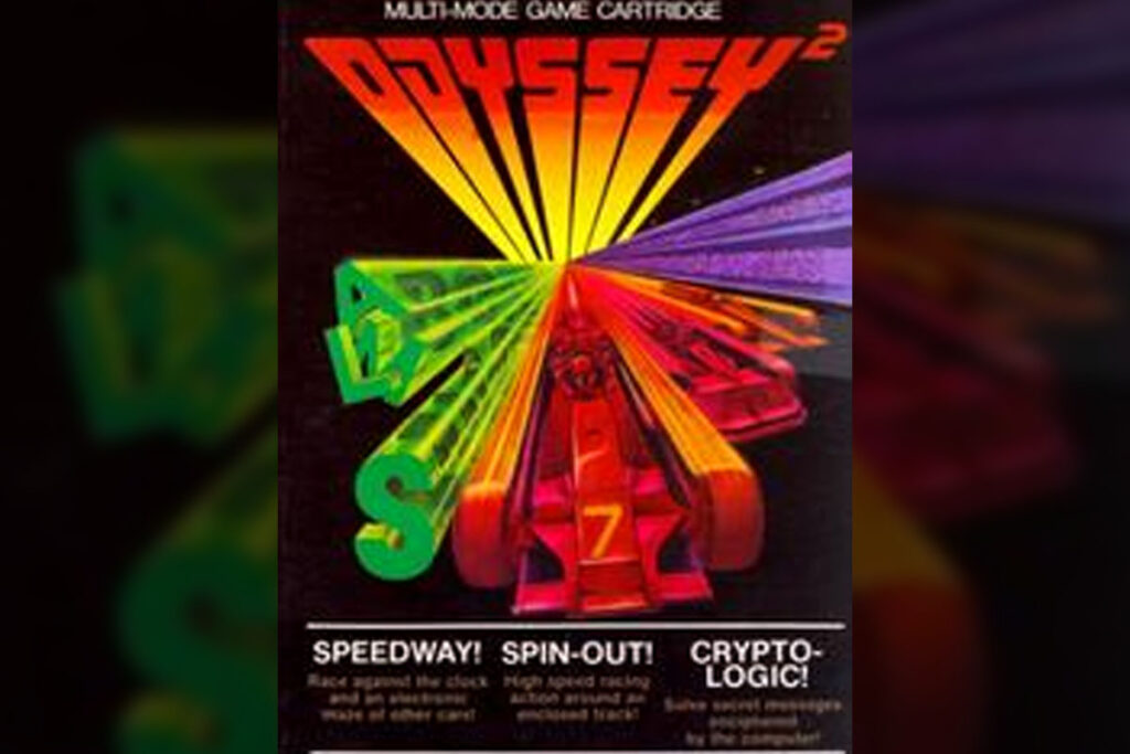 jogo do console Magnavox Odyssey: Speedway Spin out Cryptologic