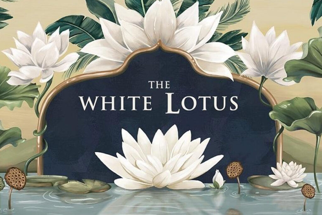 Banner publicitário de The White Lotus 