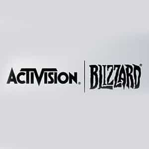 Logos das empresas Activision e Blizzard
