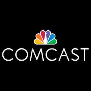 Logo Comcast, empresa dona da Universal Studios