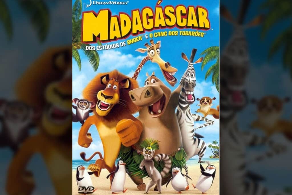Capa do filme Madagascar - filme da Paramount Pictures