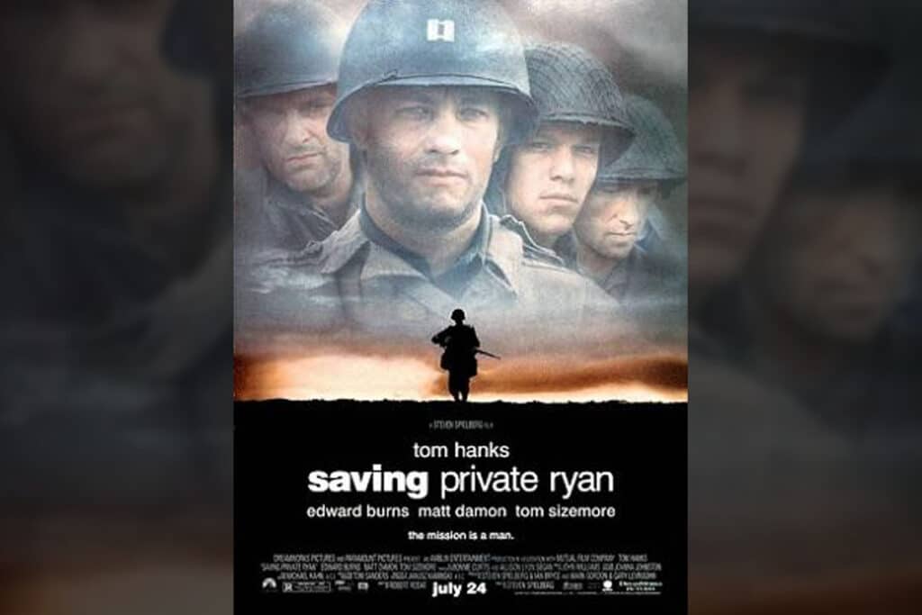 Bannaer do filme "O resgate do soldado Ryan"