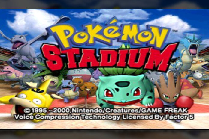 Capa do jogo clássico de Pokemon Stadium