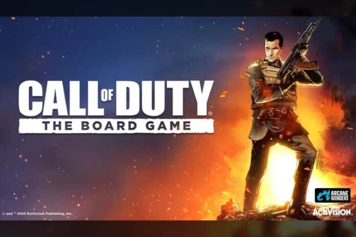 capa do jogo de tabuleiro Call of Duty