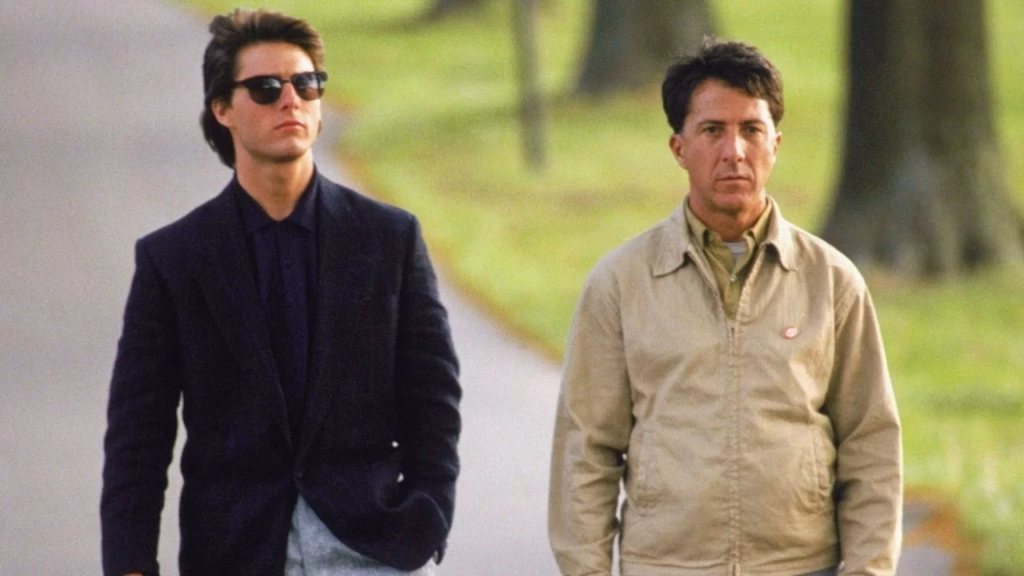 Cena do filme Rain Man (1988).