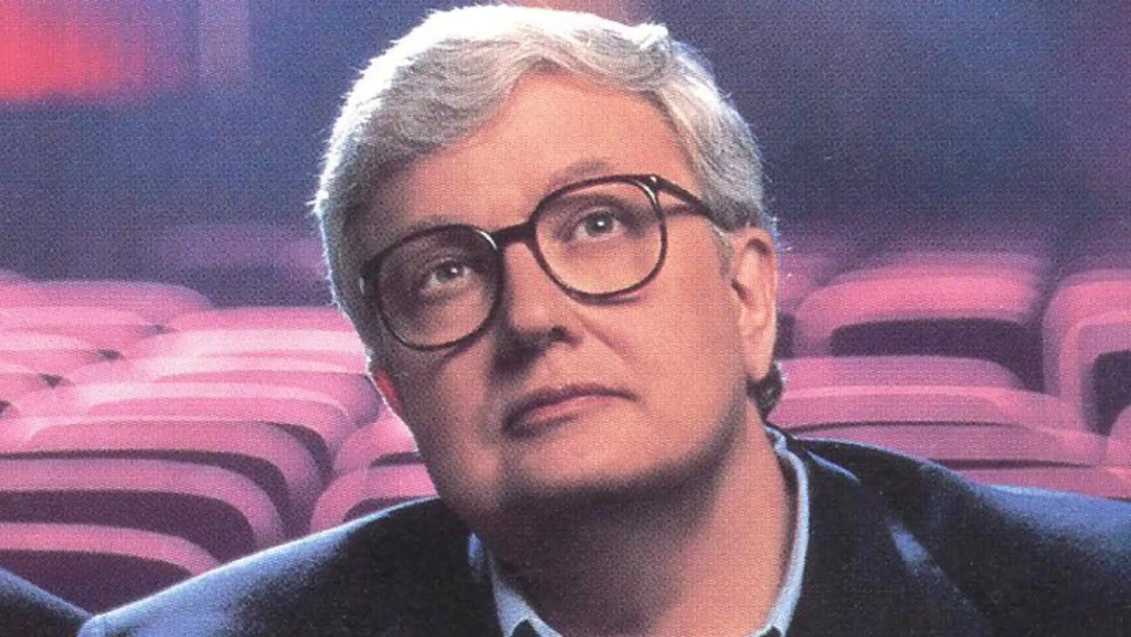 Foto do crítico de cinema Roger Ebert.