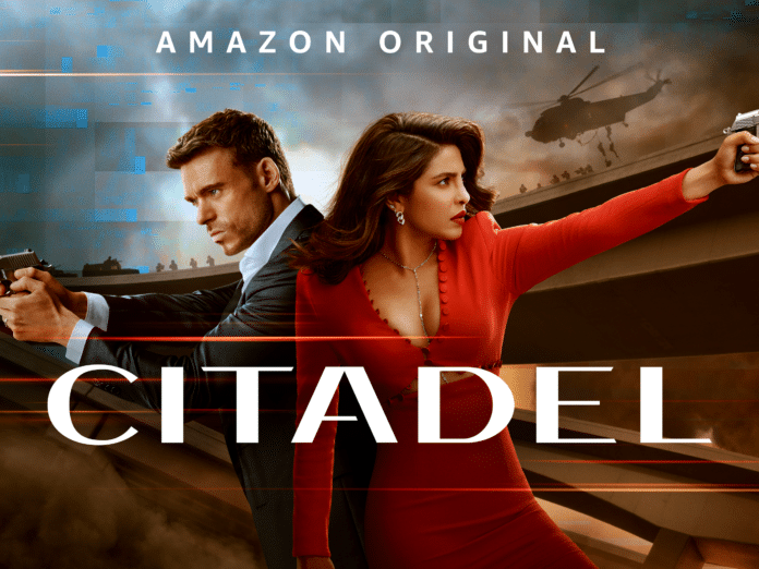 Richard Madden e Priyanka Chopra Jonas em Citadel