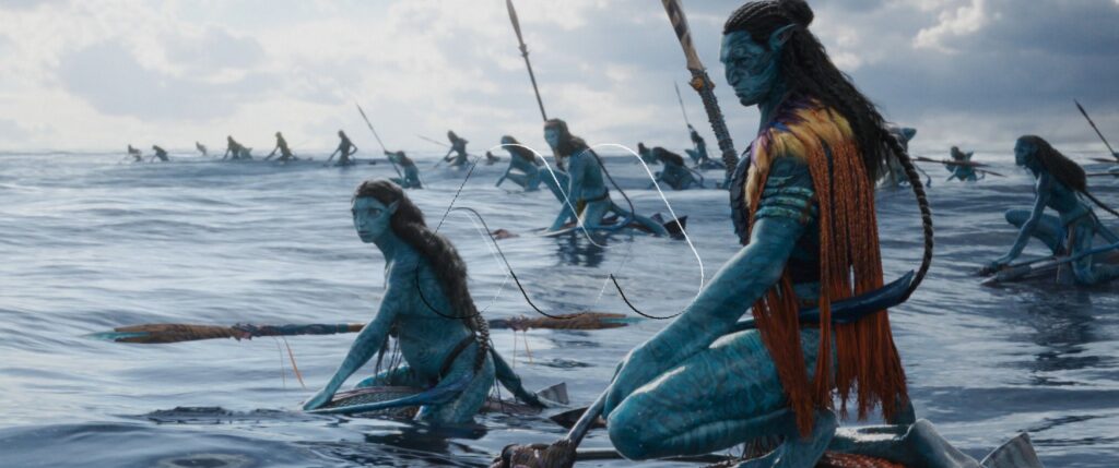 Cena de Avatar: O Caminho da Água.