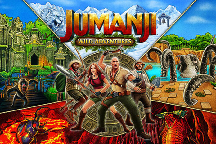 Pôster oficial do Novo jogo de Jumanji