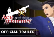 Pôster oficial do game Ace Attorney