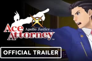 Pôster oficial do game Ace Attorney