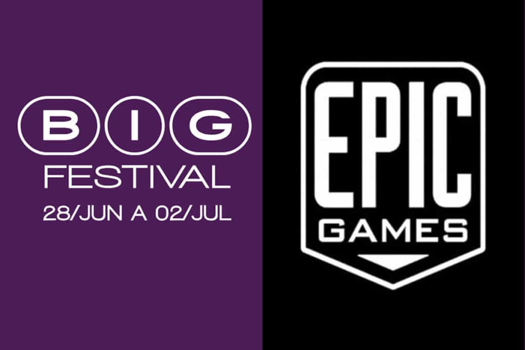 Logo da Big Festival e Epic games