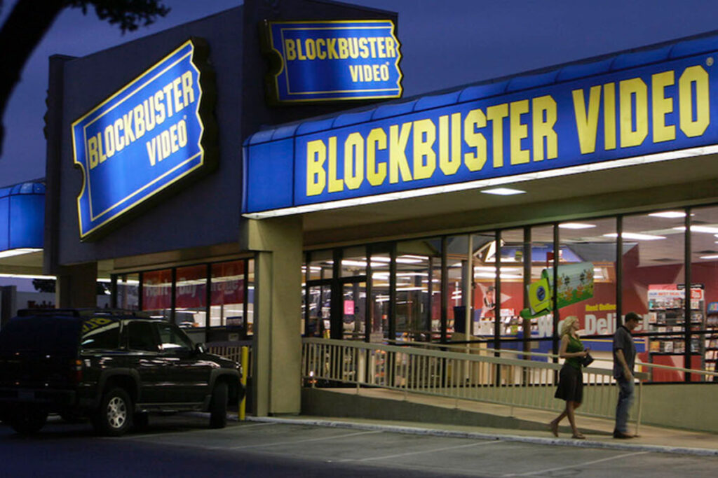 Fachada da loja Blockbuster LLC