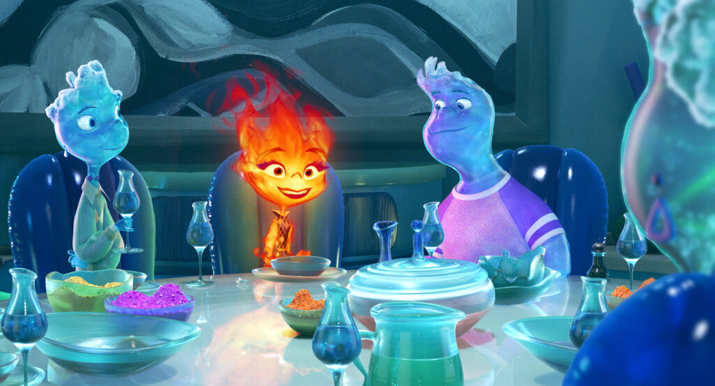 Cena de Elementos da Disney/Pixar.