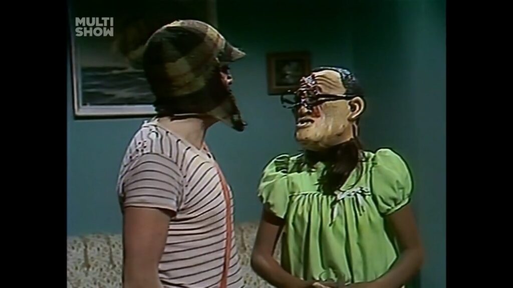 Cena de "Eu não creio em fantasmas, mas que existem", exibido originalmente no México em 15 de março de 1976. Esse é um dos melhores episódios originais dessa temporada.
