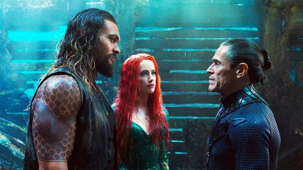 Cena de Aquaman (2018), um dos poucos filmes do Universo Estendido DC (DCEU) que fez sucesso de bilheteria. 