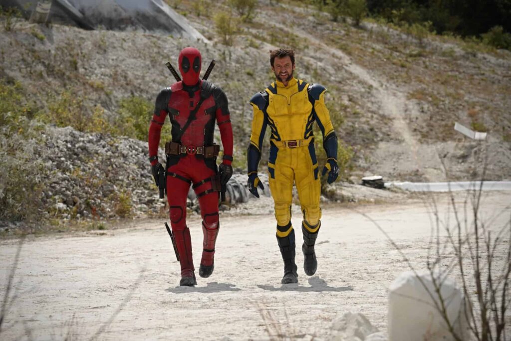 Wolverine e Deadpool em foto divulgada hoje.