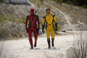 Wolverine e Deadpool em foto divulgada hoje.