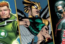 Lanterna Verde, Mulher-Gavião e Senhor Incrível