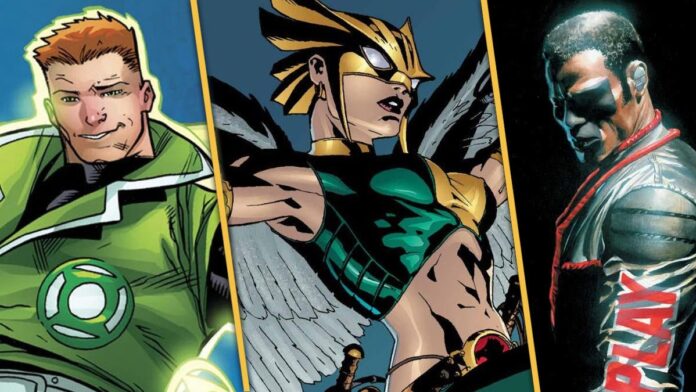 Lanterna Verde, Mulher-Gavião e Senhor Incrível
