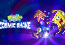 Pôster do game Bob Esponja: The Cosmic Shake