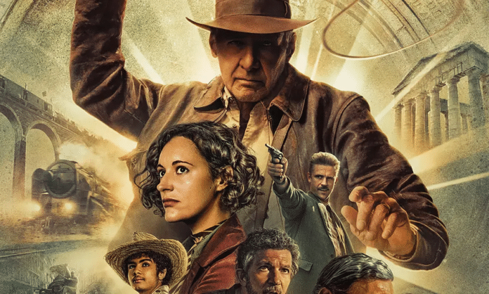 Poster Indiana Jones e a Relíquia do Destino. Cortesia da Disney Enterprises, Inc.