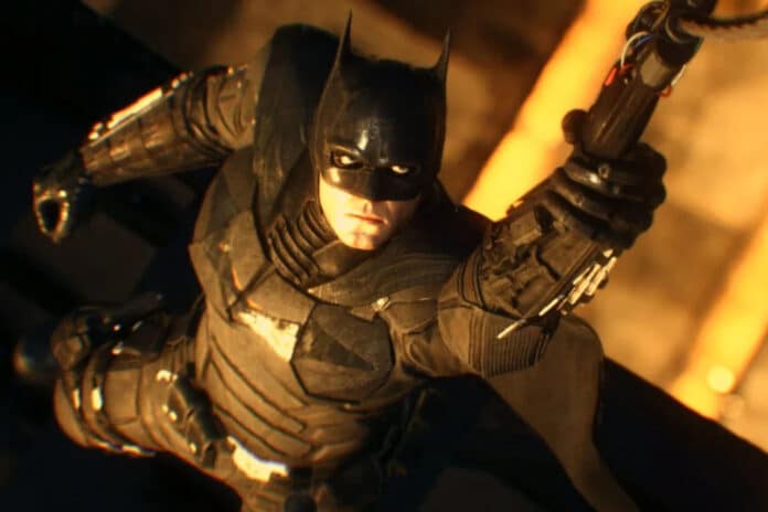 Imagem onde mostra o traje de The Batman