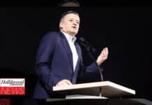Imagem de Ted Sarandos falando sobre a greve dos atores