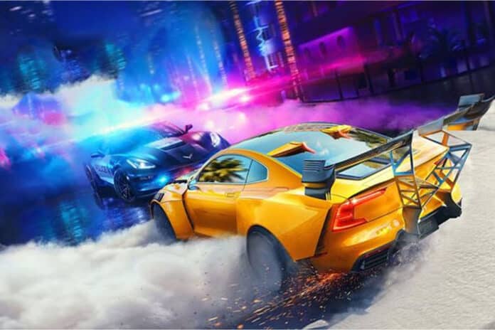 9 melhores jogos de corrida já feitos: poster do game Need For Speed Heat