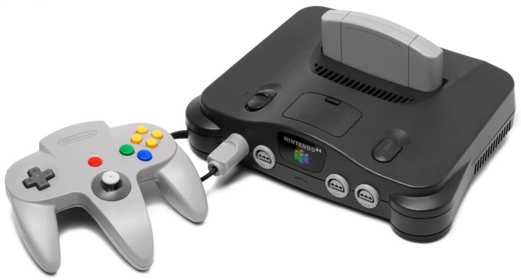 Console Nintendo 64 - Imagem Evan-Amos - Wikipédia