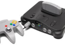 Console Nintendo 64 e Controle tridente