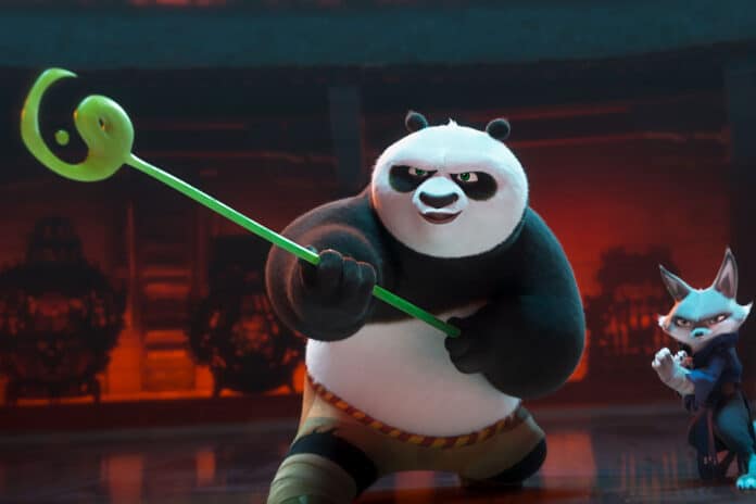 Cena de Kung Fu Panda 4
