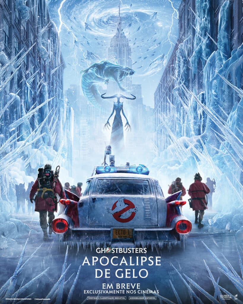 novo poster de Ghostbusters: Apocalipse de Gelo