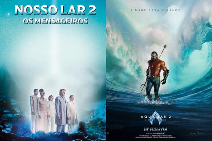 Aquaman 2 é destronado do topo das bilheterias do Brasil por Nosso Lar 2