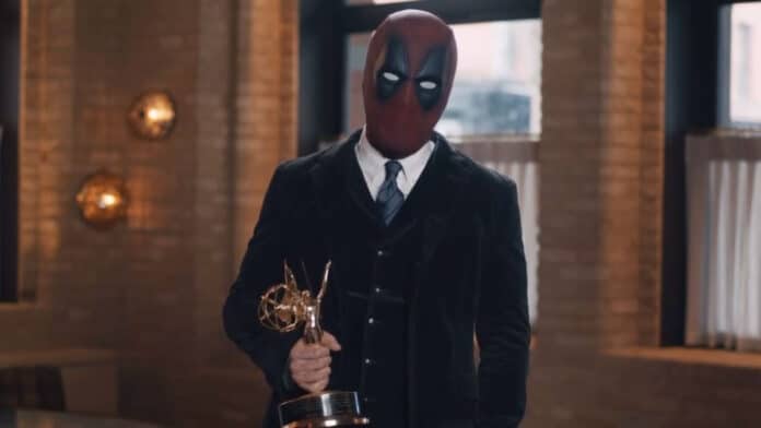 Ryan Reynolds como Deadpool no Emmy