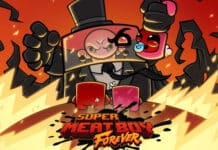Poster do game Super Meat Boy Forever