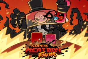 Poster do game Super Meat Boy Forever