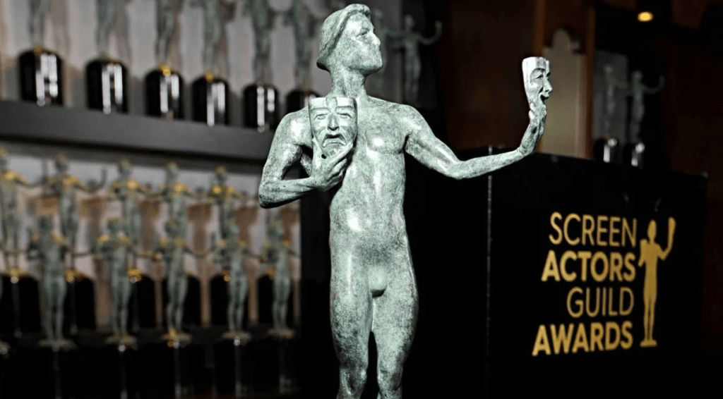 Estátua do Screen Actors Guild Awards (SAG Awards). Créditos: Divulgação/SAG Awards.
