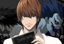 Imagem do anime Death Note: um dos personagens clássicos de anime