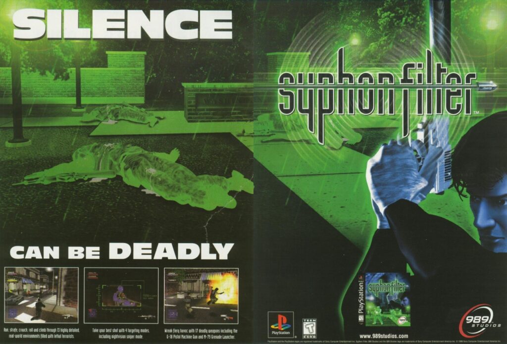Ads de Syphon filter em 1999