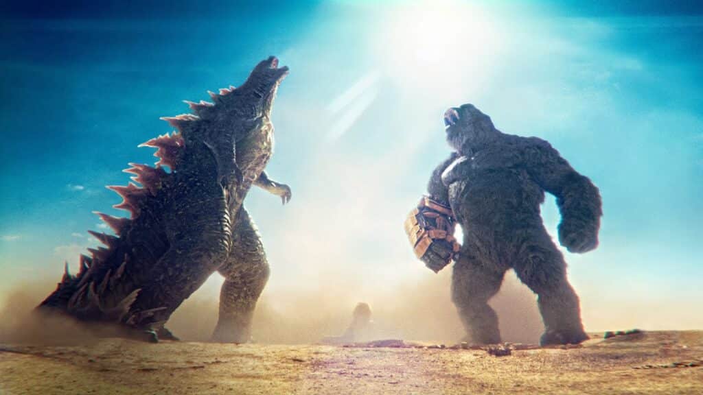 Cena de Godzilla e Kong: O Novo Império. Distribuição: Warner Bros. Pictures.