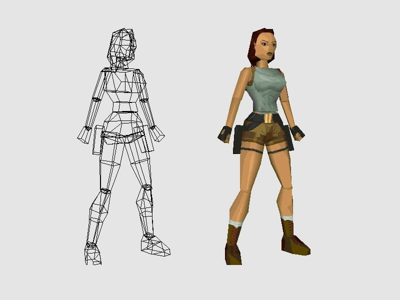 Modelagem 3D da Lara Croft - Core Design