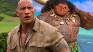 Dwayne Johnson como Maui em Moana 2