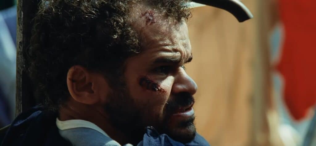 Gero Camilo como Aurelio Sanchez no filme "Chamas da Vingança"