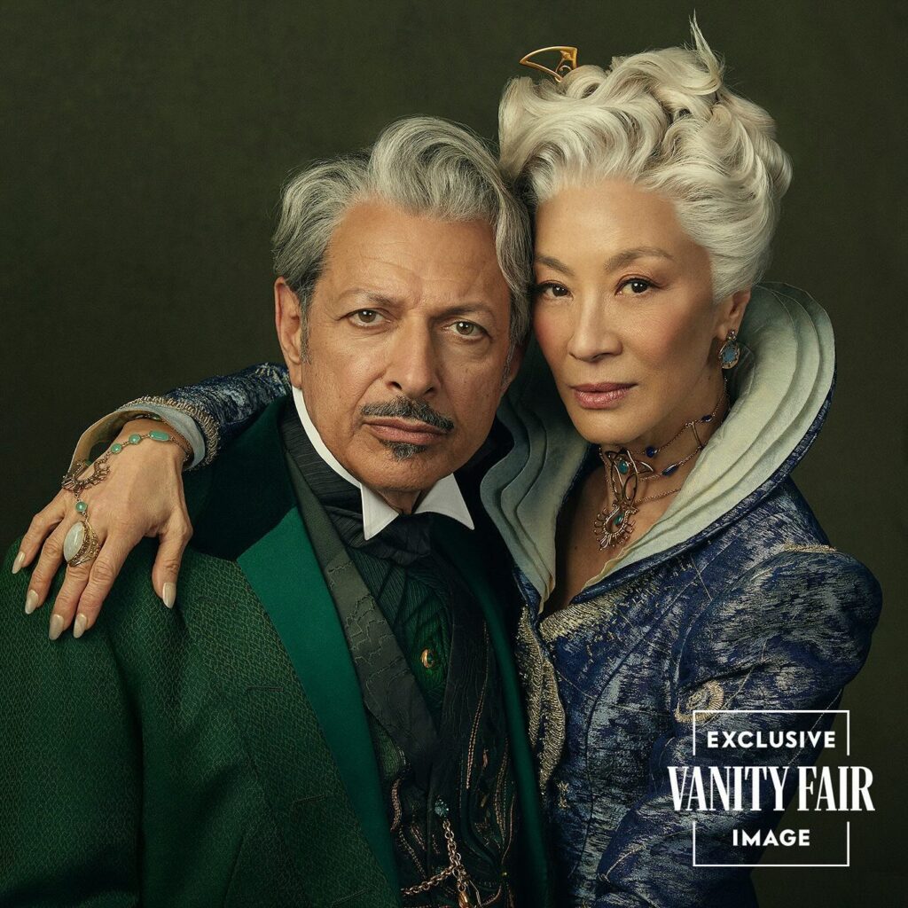 Michelle Yeoh e Jeff Goldblum em Wicked