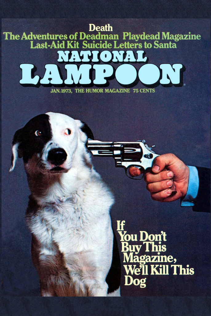 Capa da famosa revista National Lampoon.
