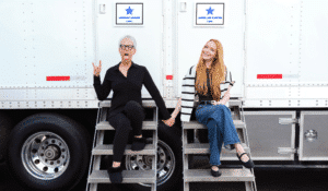 amie Lee Curtis e Lindsay Lohan em set de Sexta-Feira Muito Louca 2